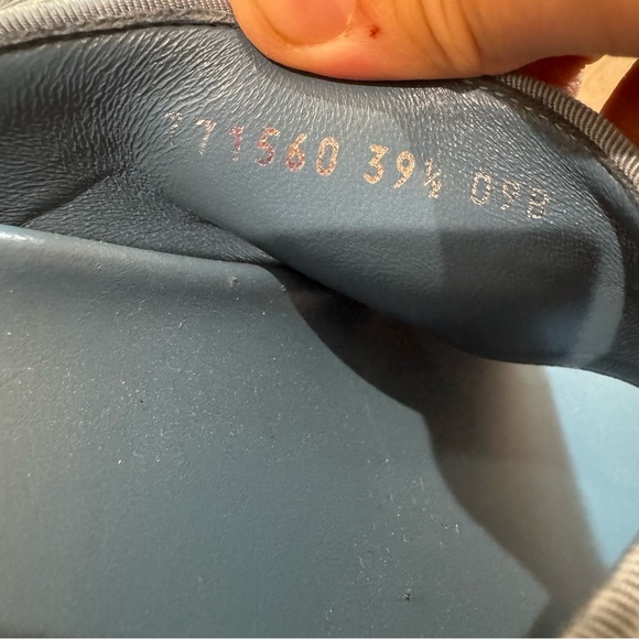 Gucci GG Logo Blue Jean Platform Slide Sandals - Picture 8 of 13